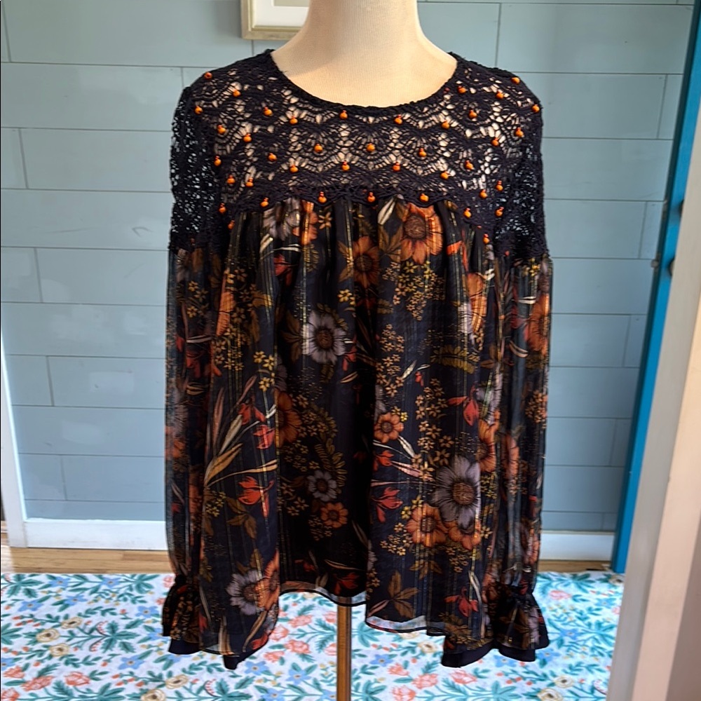 Anthropologie Cristy Crochet Blouse by
Mynah - Picture 2 of 16